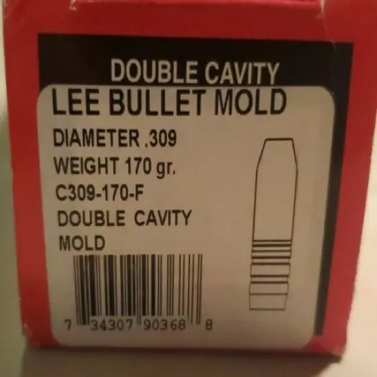 LEE 90368 .309 Diameter 170 Grain Double Cavity Bullet Mold