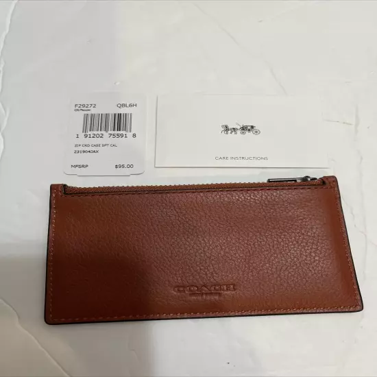 Coach’s ZIP Card Case SPT CAL F29272 QB/Pepper 231904JAX QBL6H