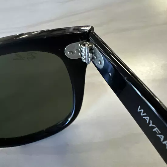 Ray Ban Wayfarer Sunglasses Colored Lenses Made In Italy Rb2140-A Black 54 14 Ey