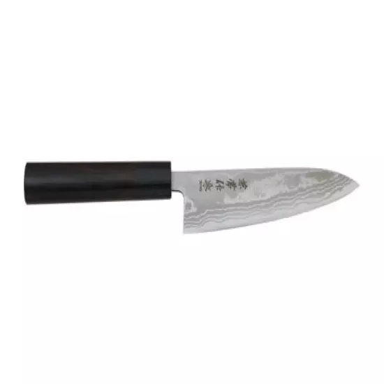 Kanetsune Seki Japan KC-464 Blue Steel Damascus 165mm Kitchen Paring Knife