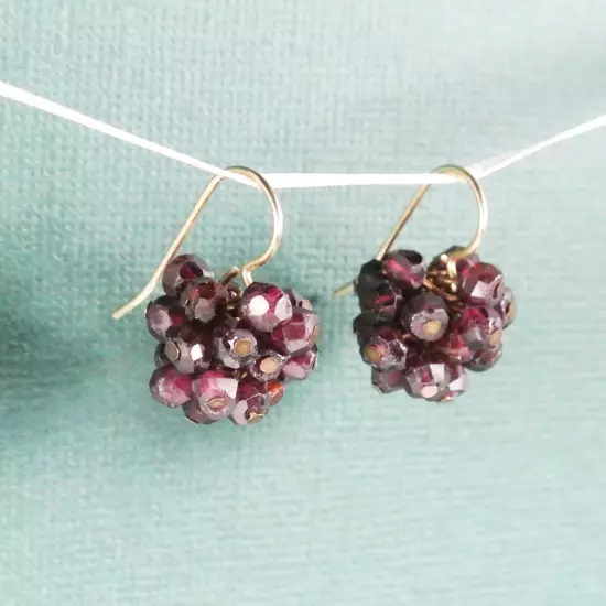 Dana Kellin Garnet Custer Earrings