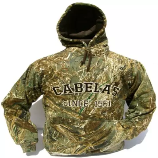 Cabela's Men's Heavyweight 420g Mossy Oak RealTree MAX4 Waterfowl SNOW Hoodie