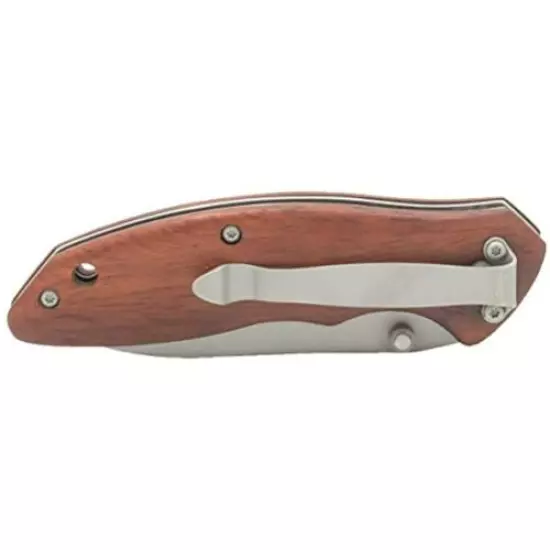 Old Timer OT Rosewood 7in High Carbon S.S. Spring Assisted Folding Knife with a