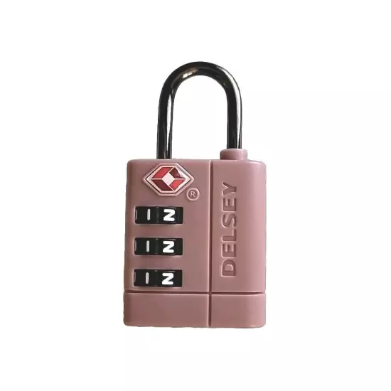 Delsey Paris Pink TSA 007 Combination Padlock Standalone New & Unlocked RARE