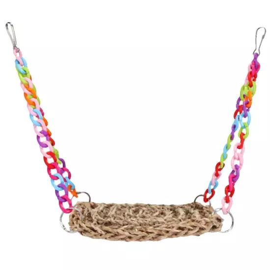 Parrot Swing Hammock Toy Hanging Parrot Bird Chewing Climbing Toy Pet Toys