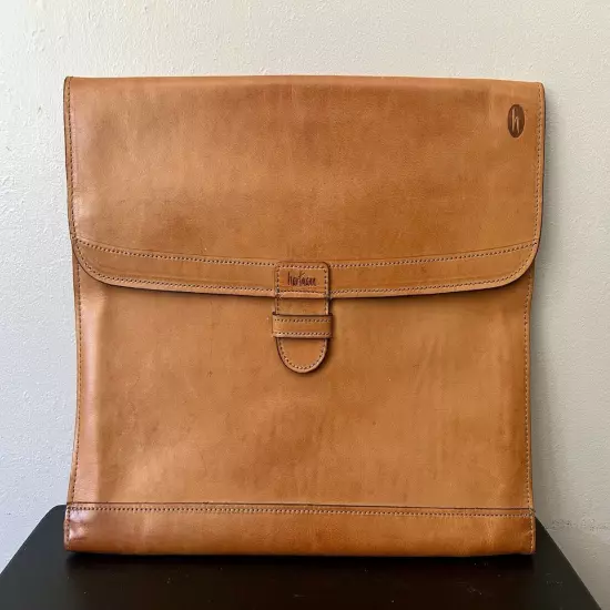 Hartmann Saddle Belting Leather Gusseted Document Holder Portfolio Attache