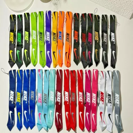 Nike Lanyard Detachable Keychain Badge ID Holder Phone Strap Multi Color