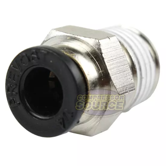 One 1/4" Male NPT x 1/4 OD Tube Female Push In To Lock Connect Fitting Straight