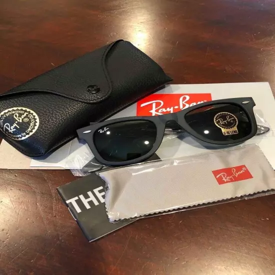 Ray-Ban Wayfarer Black Matte RB2140 Sunglasses 