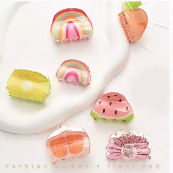 Fruit and Vegetable Hair Claw Clip for Women Small Headpiece Hair Accessories