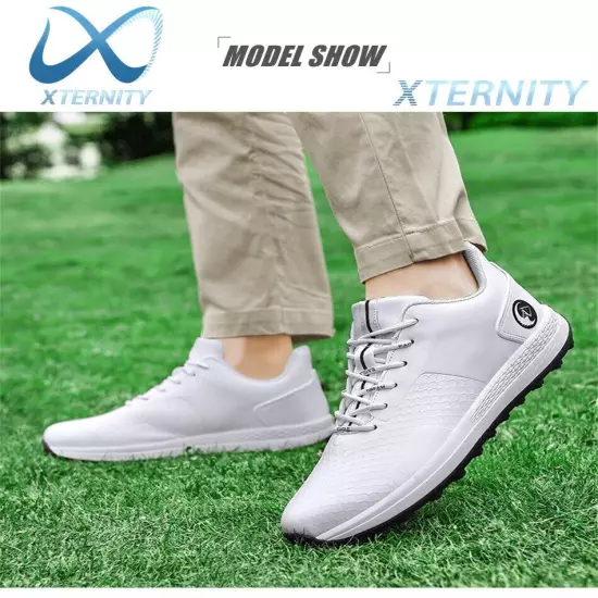 Comfortable Golf Shoes Men's Non-Slip Sneakers Waterproof Spikeless Golf Shoes