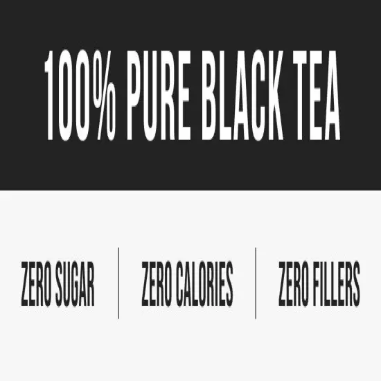 WHYZ Strong Black Tea Powder 4.5 oz, Zero Sugar Black Tea, Boost Energy & Health