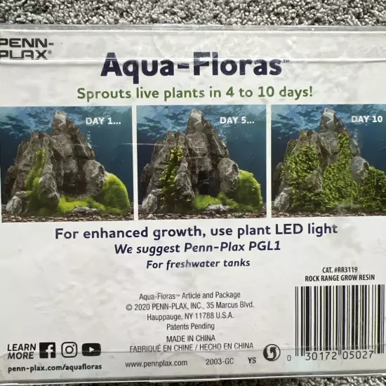 Penn-Plax Aqua - Floras Live Plants ! Put In Tank And Watch Plants Grow New A22