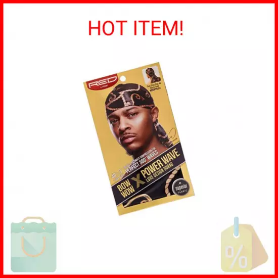 KISS RED Bow Wow Power Wave Luxe Design Durag