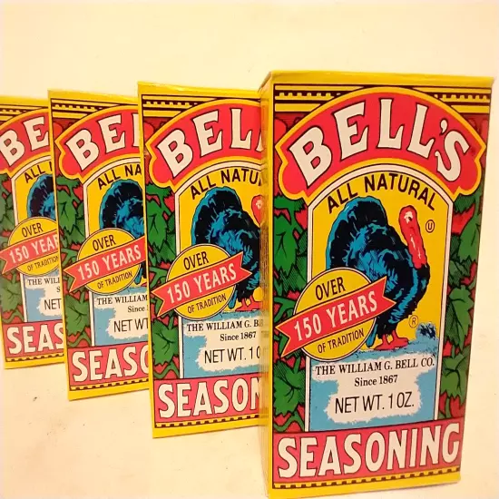 Bell's All Natural Salt Free Seasoning, 1oz, BB 9/2025, Lot of 5