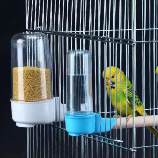 Alimentador de pájaros para mascotas, dispensador de agua, almacenamiento de ali