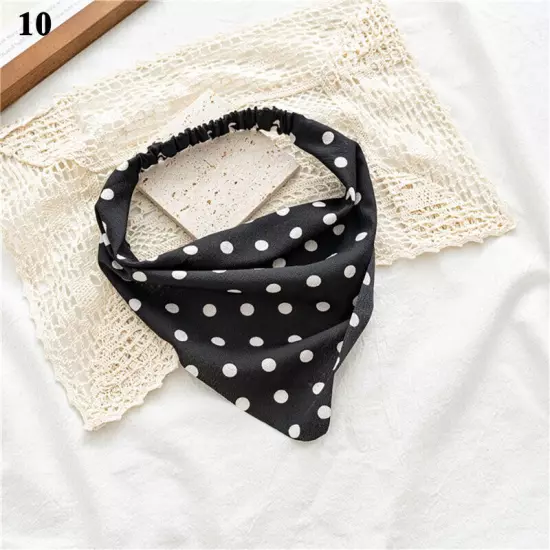 Women Stretch Turban Bandana Head Wrap Boho Floral Elastic Hair Band Hair Scarf