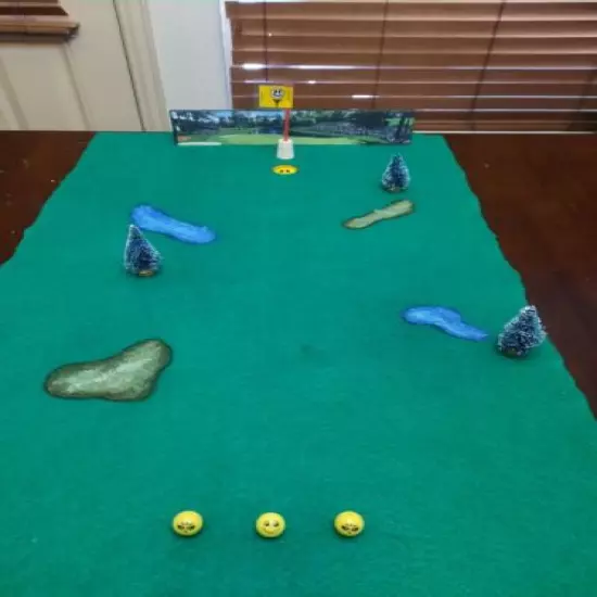 Miniature Indoor Golf Putting Family Game