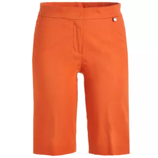 Golfino Ladies Tangerine Sz 2 cotton stretch Bermuda golf shorts NEW 4266023 329