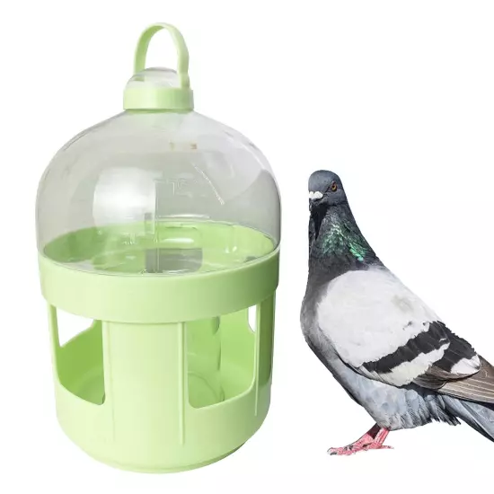 Bird Feeding Pigeons Feeder Water 2L Plastic Pet Drinker Dispenser Pot Container