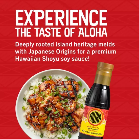 Aloha Shoyu - Original Blend Soy Sauce - Sweet and Light Profile - Made in Ha...