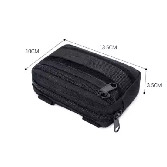 1/2/5PCS Outdoor Molle Waist Pouch Durable Nylon Tactical Accessory Cigar Bags