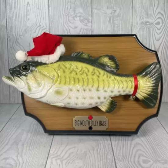 Vintage Big Mouth Billy Bass Christmas Holidays Singing Fish 1999 Tested Works