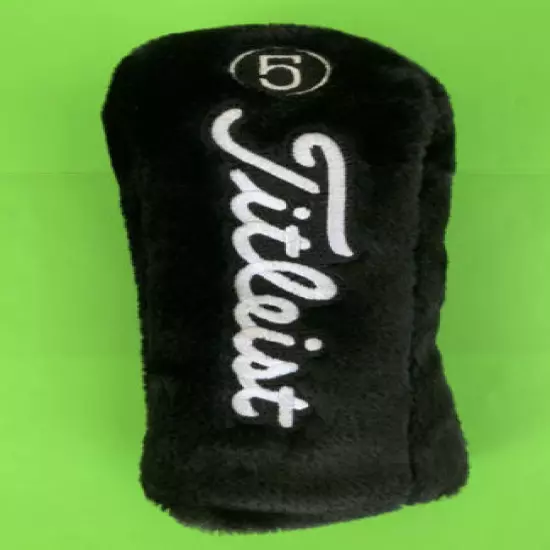 Vintage Titleist Head Cover Black/White #5 New