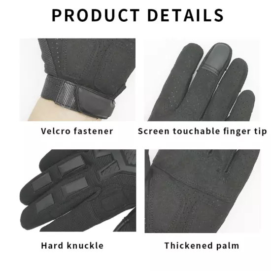 Tactical Military Gloves Full Finger Motorcycle Combat Hunting Shooting Gloves