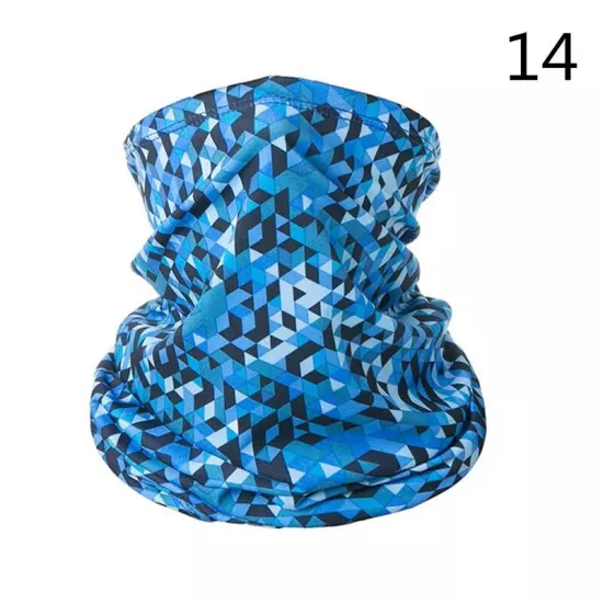 Elastic Face Masks Cooling Covering Breathable Neck Gaiter Bandana Wicking Scarf