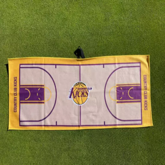 microfiber golf towel Laker Court Inspired