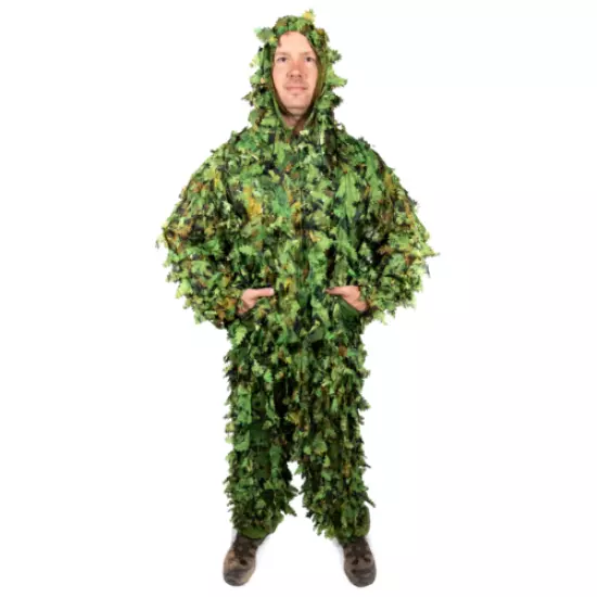 Arcturus 3D Leaf Ghillie Suit (Summer Green) - Hunting Jacket & Pants Set