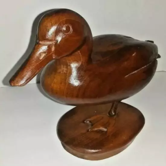  Carved Wooden Bird Folk Art standing duck decoy forslund 1960