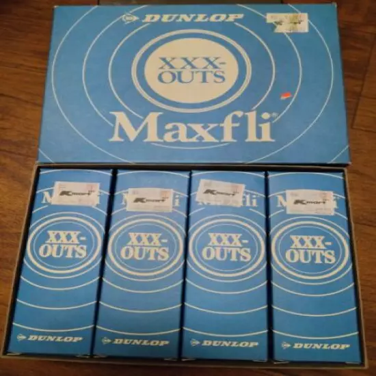 New Old Stock Vintage Dunlap XXX Outs Maxfly Golf Balls made in Japan