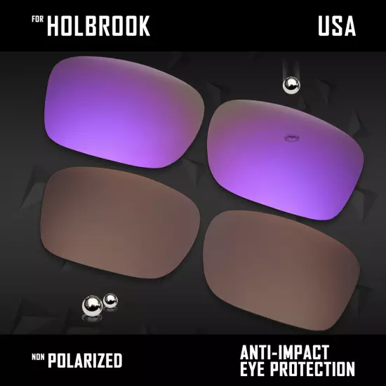 Anti Scratch Polarized Replacement Lenses for-Oakley Holbrook OO9102 Options