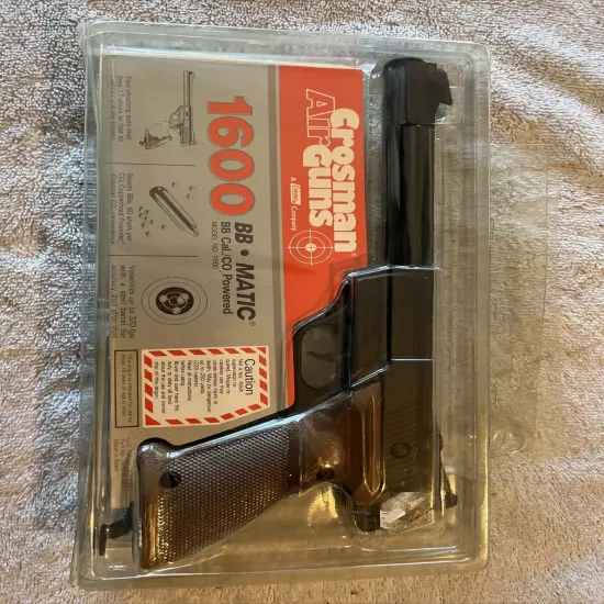 New Old Stock Crosman Airgun Model 1600 BB-Matic CO2 Repeater Target Pistol