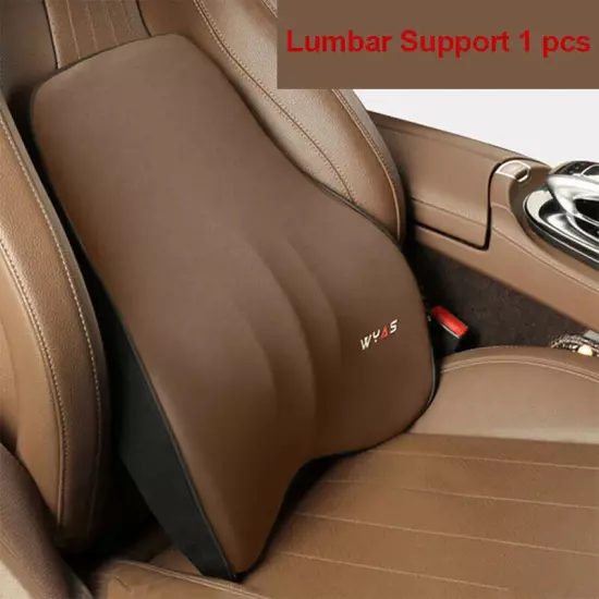 Memory Foam Car Lumbar Support Back Cushion Car Seat Neck Auto Pillow Cushion