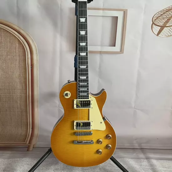 Standard LP Electric Guitar TS Flamed Maple Top ABR Bridge H-H Pickups Guitar