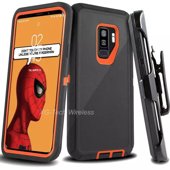 For Samsung Galaxy S9 S9 Plus Shockproof Heavy Duty Rugged Case Cover Belt Clip