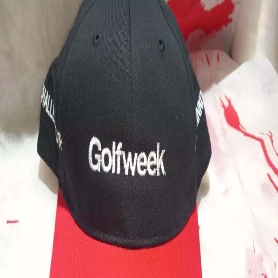 Golf Week Challenge Cup Sportsman Black Red Hat Cap 