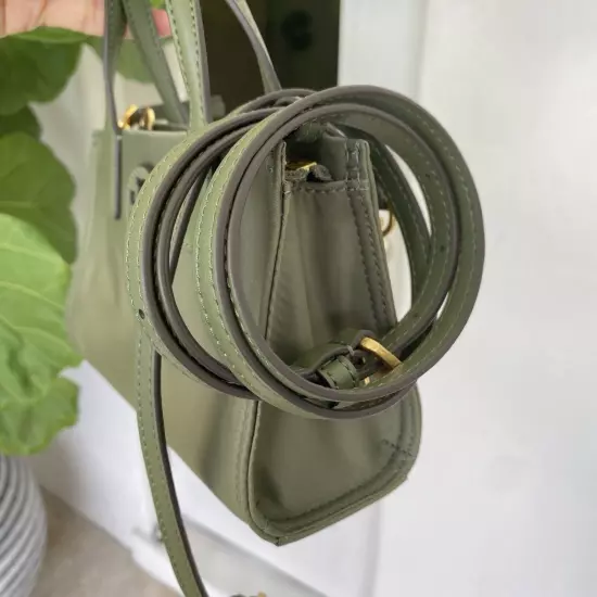 NWT Tory Burch Ella Nylon Mini Tote Crossbody Bag 146437 IN Palm Leaf