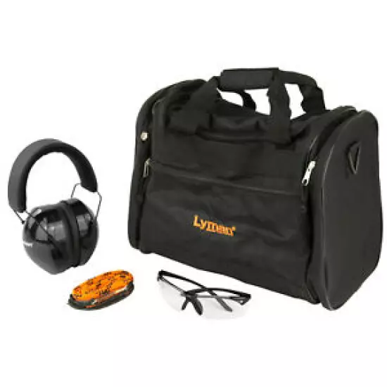 Lyman Range Kit - Hearing & Eye Protection, Range Bag & QwikDraw Barrel Cleaner