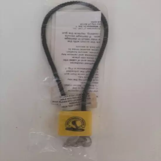 Cobra Enterprises of Utah Inc.. Gun Safety Cable Lock *Brand New* w Keys