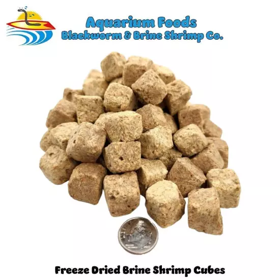 FREEZE DRIED BRINE SHRIMP CUBES - TROPICAL FISH, MARINE FISH, KOI FISH, TURTLES