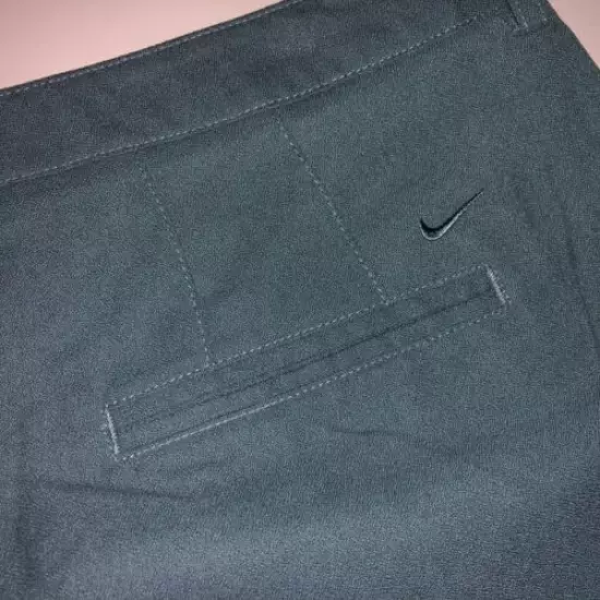 New Nike Golf Shorts Sz 14 Large Womans Blue Pockets Pleated Midi