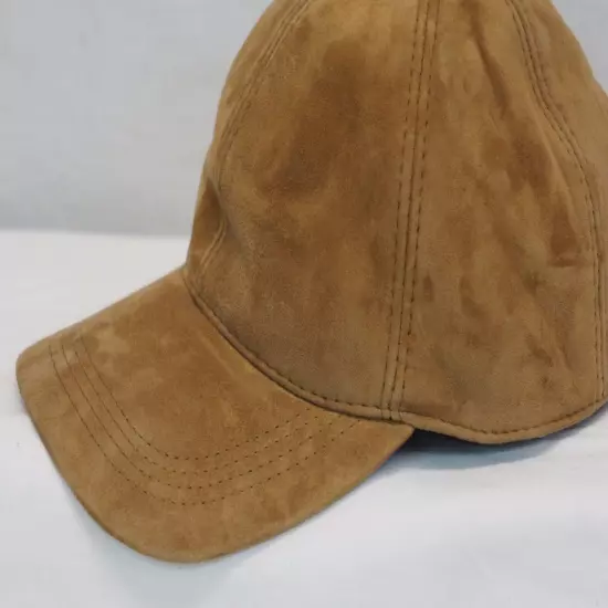 100% REAL GENUINE LAMBSKIN SUEDE LEATHER Baseball Cap Hat Sport Visor 36 COLORS