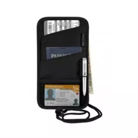 Travelon Passport ID & Boarding Pass Holder bag, wallet purse back