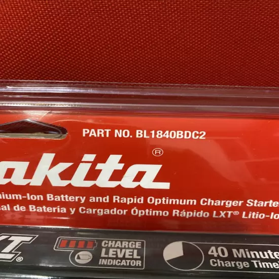 Makita BL1840BDC2 18V Lithium-Ion Battery NEW (just purchased from Home Depot)