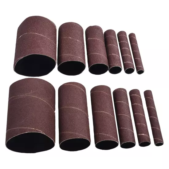 12 X 4.5in Sanding Drum Sleeves Kit Sanding Paper Drum Polishing Tools 80# 120#