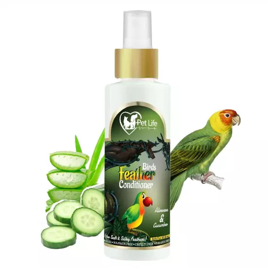 Pet Life Organic&Ayurvedic Birds Feather Conditioner Spray Dry&Waterless Birds